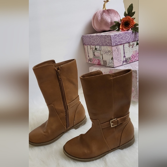 The Children's Place girl brown boots size 11 - Picture 2 of 9